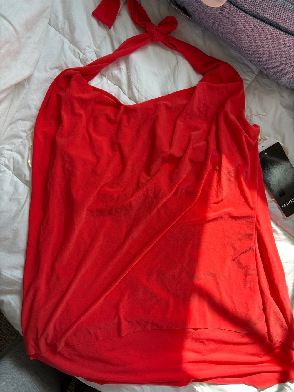 Magicsuit Coral Halter Swim Camisole with Tie-Back